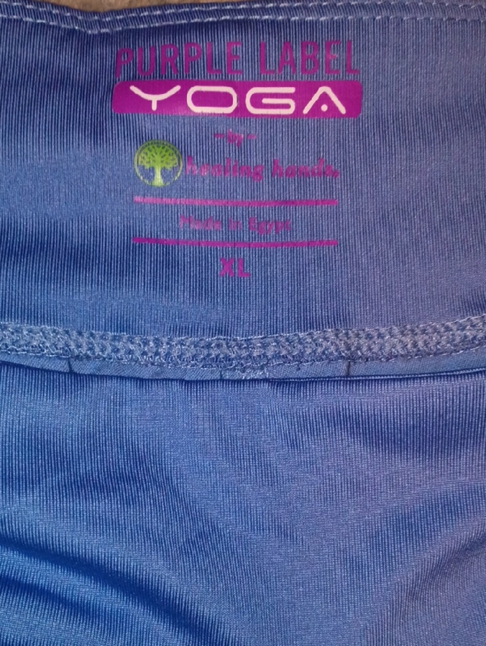 Purple Label YOGA by Healing Hands XL Blue Active Scrup Bottoms